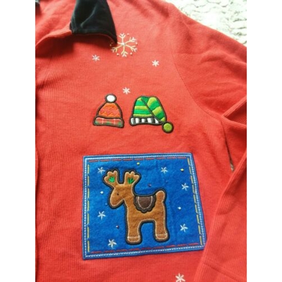 Planet & Co UGLY CHRISTMAS SWEATER TREES Sz S - Picture 4 of 8